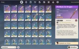 AR35 Hu Tao+Zhongli+14 Prsonagens 4*+9 Armas 4*
