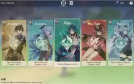 Genshin Impact / AR 46 / Eula, Ganyu, Jean, Keqing C1