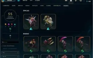 Conta lol 429 Skins