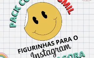 Pack de figurinhas para Instagran + de 5 mil figurinhas
