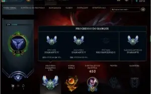 Conta league of legends diamante
