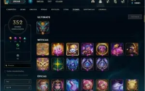 Conta lol d1 full champ lvl 544 50% wr