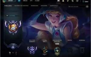Conta lol d1 full champ lvl 544 50% wr