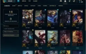 Conta bronze 1 com 2 skins e 22 champs