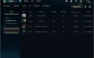 Conta bronze 1 com 2 skins e 22 champs