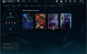 Conta LOL Diamante 3 perfeita pra subir