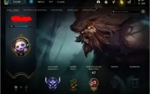 Conta LOL Diamante 3 perfeita pra subir