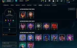 Ferro 2 com 45 Champs e 13 Skins ( Mais de 10 Jogos )