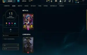 Ferro 2 com 45 Champs e 13 Skins ( Mais de 10 Jogos )