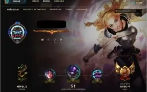 CONTA LOL CRIADA NA TEMPORADA 2 - ELO ATUAL: GOLD V