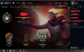 CONTA DE LOL PLATINA 5
