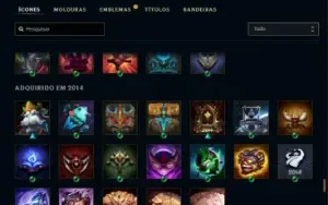 Conta [Lol]- Criada Em 2012 - Mmr [Platina] - 176 Skins