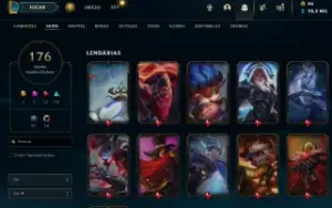 Conta [Lol]- Criada Em 2012 - Mmr [Platina] - 176 Skins