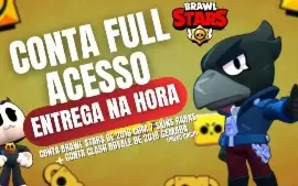 Conta Brawl Stars de 2018 com skins raras + Conta Clash Roya
