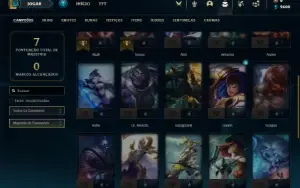 Conta Unranked com 27 Champs e 3 Skins + 1 Fragmento