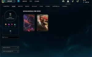 conta unranked email nao verificado com 2 skins