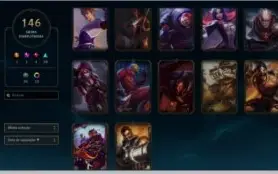Três contas de league of legends