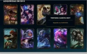 Três contas de league of legends