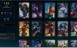 Três contas de league of legends