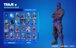 Conta fortnite caveirao roxo muito raro com tubarao mako
