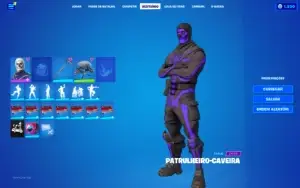 Conta fortnite caveirao roxo muito raro com tubarao mako