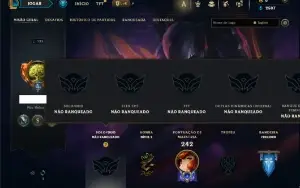 Unranked com 75 Champs e 28 Skins