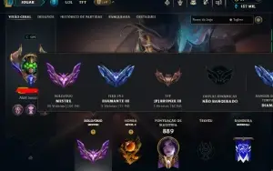 Conta mestre 156 pontos ( season nova)  230 skins lvl 589