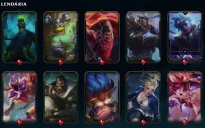 Conta (Ex Diamante) com 533 skins com todos campeões