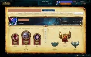 Conta League of Legens OURO 5+47 skins+11 paginas de runa