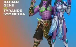 Overwatch ACC Tyrande Symmetra e Illidan Genji