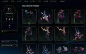 Conta League of Legends com 148 skins + todos campeões