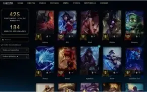 Conta League of Legends com 148 skins + todos campeões