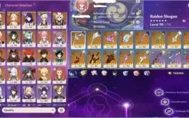 GENSHING IMPACT | AR59| 19 CHARS 5* | 17 ARMAS 5* | BAAL C3