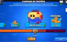 Brawl stars 14k de troféus, 2 lendárias e 2 míticos