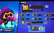 Conta de brawl stars com 15205 troféus,39 brawlers e 8 skins