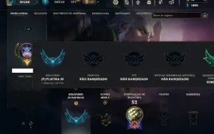 Platina 3 com 35 Champs e 10 Skins ( MAIN JG )