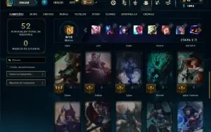 Platina 3 com 35 Champs e 10 Skins ( MAIN JG )