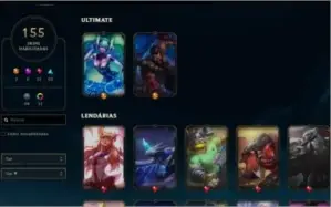 Conta 157 skins platina + 8k de rp 250 reais