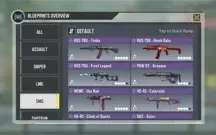 Conta cod mobile, Krig6 Mítica lv4 e butterfly lendária