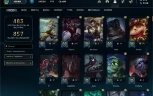 Conta ouro 4 Main master Yi e Mono Shaco