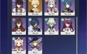 Genshin AR 54 Xiao, Venti, Zhongli, Klee, Childe, Jean