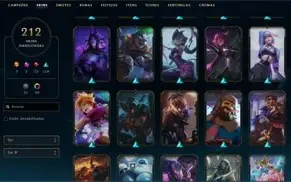 Conta de LoL + 200 skins