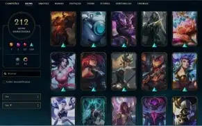 Conta de LoL + 200 skins
