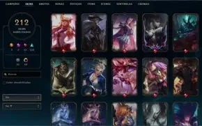Conta de LoL + 200 skins