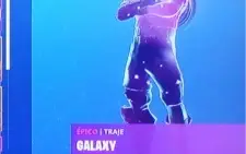 Conta com Galaxy Fortnite/+ picareta,mochila e asa delta.