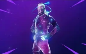 Conta com Galaxy Fortnite/+ picareta,mochila e asa delta.