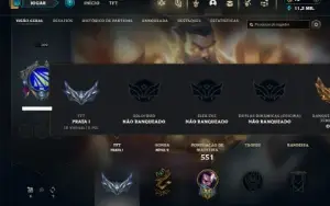 Unranked com TODOS os champs e 131 Skins + 7 Vitoriosas