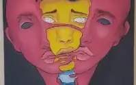 Pintura Behind The Mask 2
