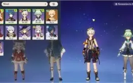 Conta Genshin impact KLEE + SUCROSE + BENET + arma 4*
