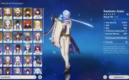 PROMOÇÃO Conta endgame Alhaitham Bis, Ayato Bis, Yelan Bis,